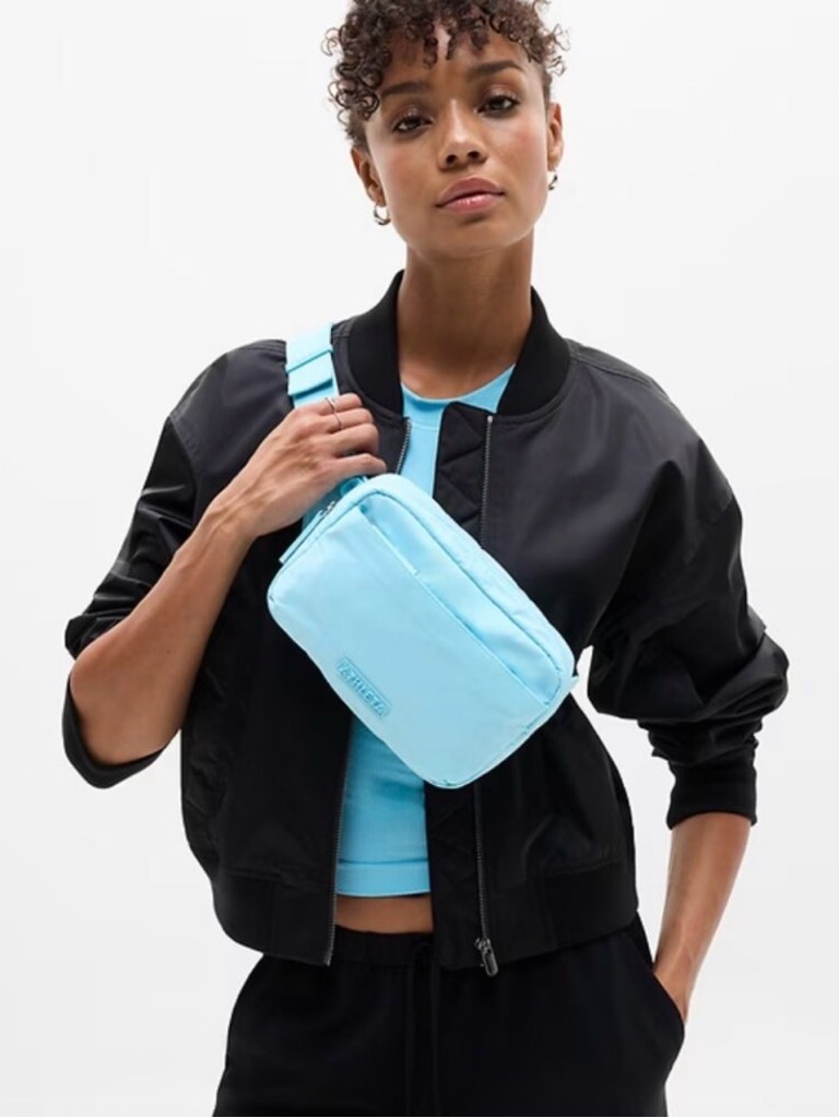 Athleta Belt Bag Large Crossbody Belt Bag Sky Blue Nwt